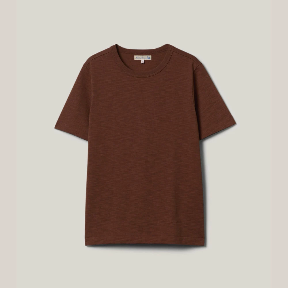 MERZ B. SCHWANEN 2S14 HEAVY T-SHIRT - TAN