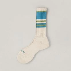 ANONYMOUS ISM GOHEMP RANDOM STRIPE PILE CREW - SAX