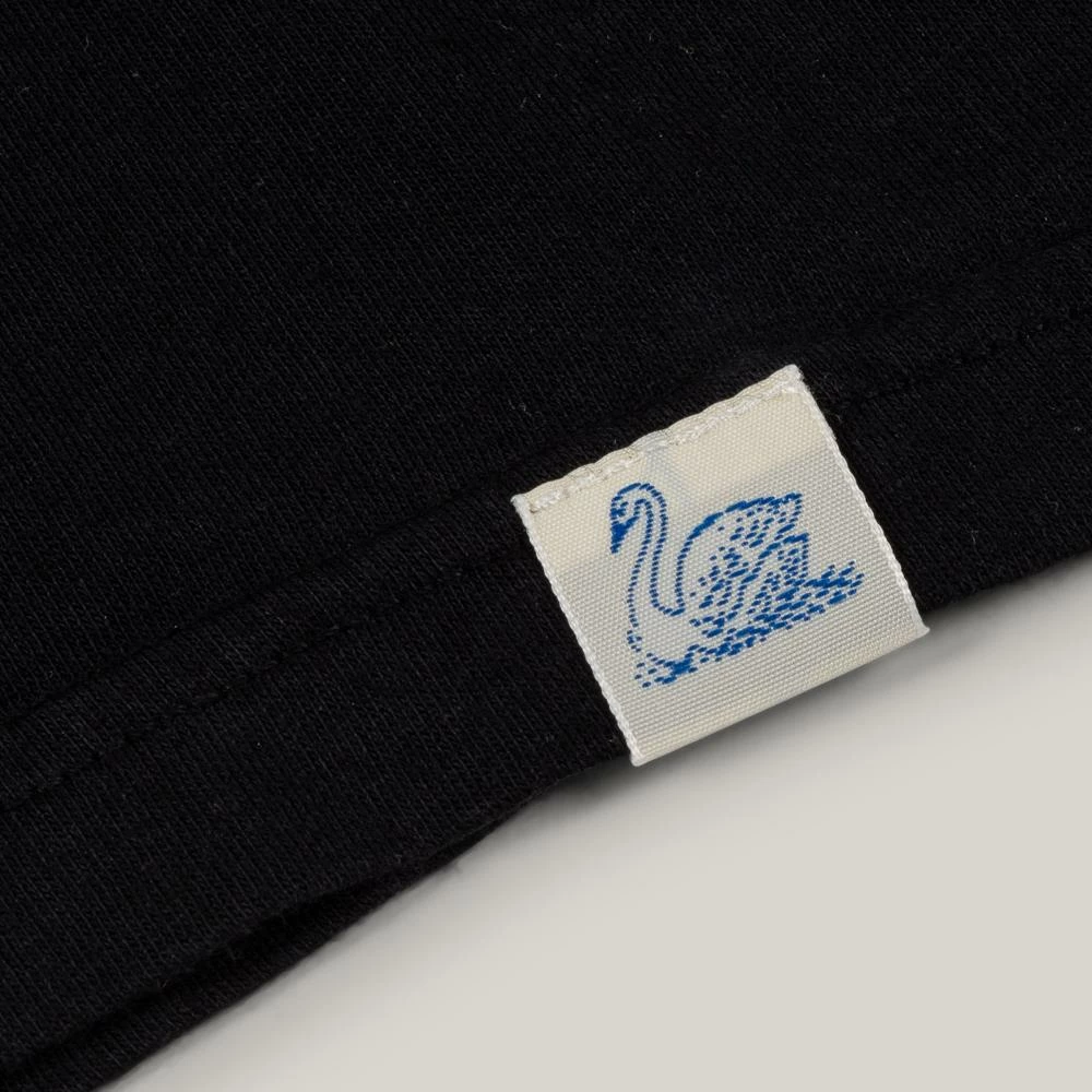 MERZ B SCHWANEN WOMEN'S RELAXED LONG SLEEVE CREW - DEEP BLACK - Image 3