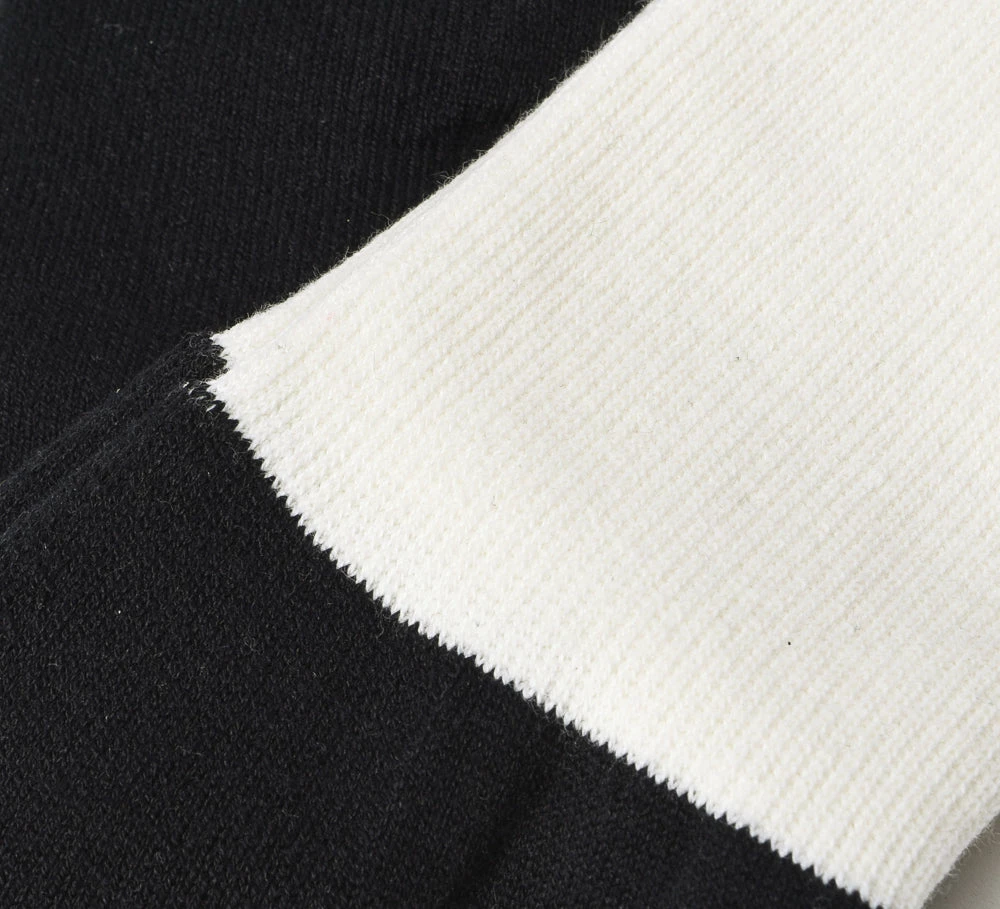 AYAME CHUNKY PILE 2 TONE SOCKS - B&W - Image 3