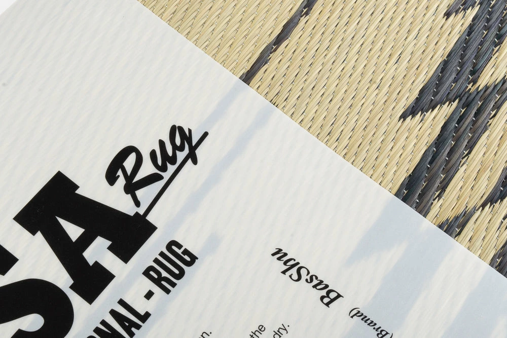 BASSHU IGUSA WOVEN RUG - GRAY - Image 2