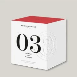 BON PARFUMEUR 70G CANDLE 03 - PATCHOULI, LEATHER & TONKA