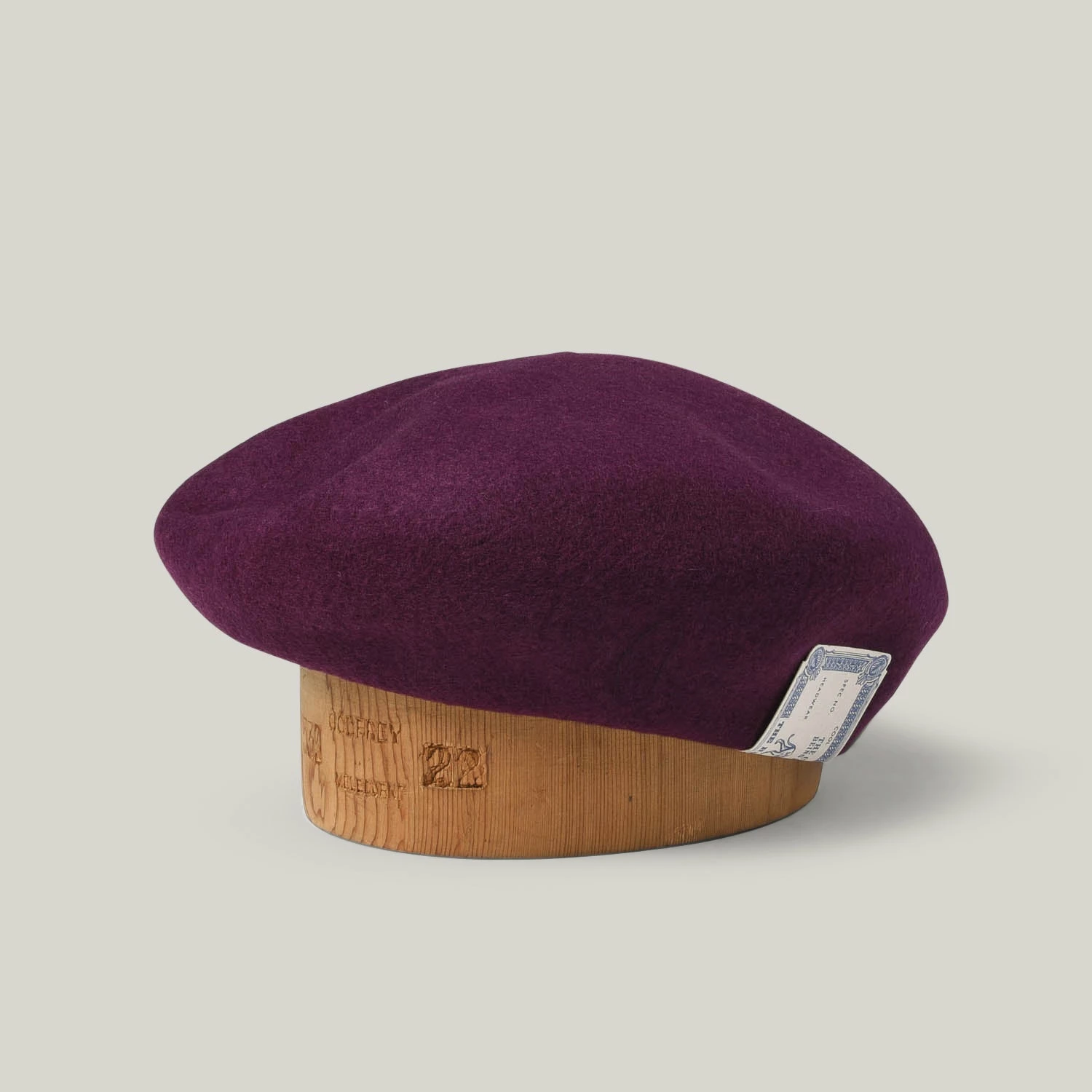 H.W. DOG & CO. BERET - WINE - Image 2