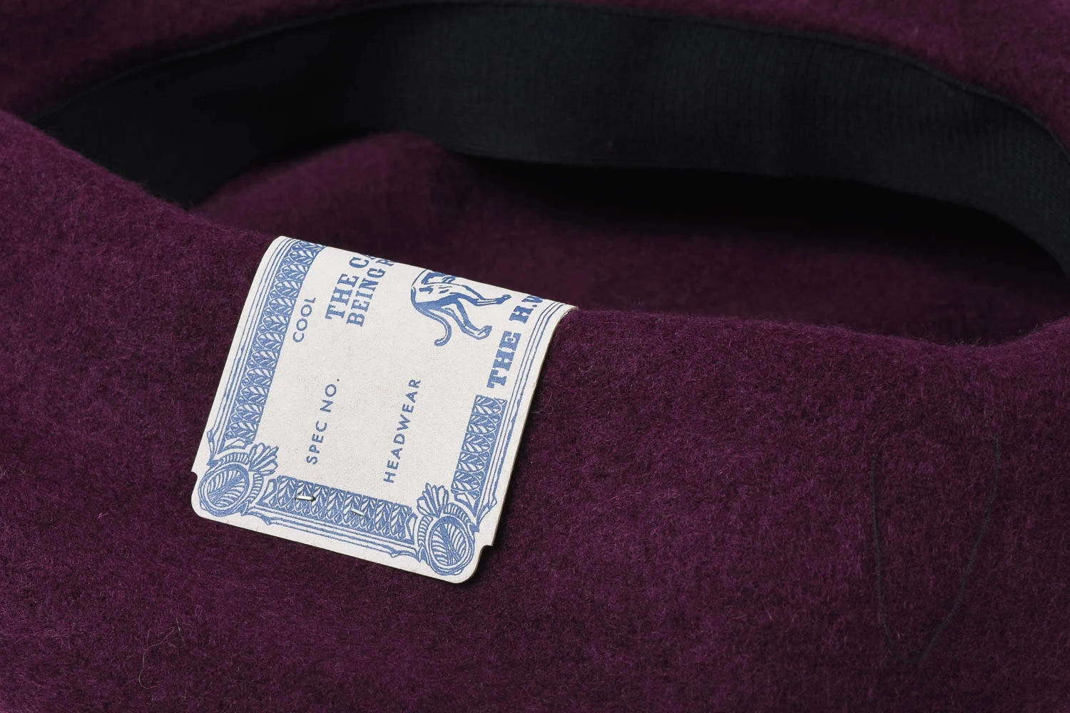 H.W. DOG & CO. BERET - WINE - Image 3