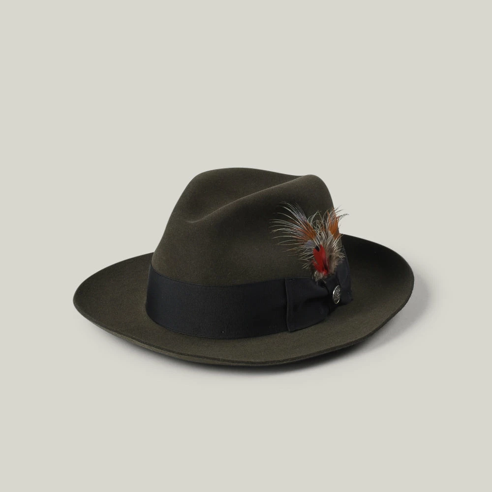 STETSON TEMPLE FEDORA - SAGE