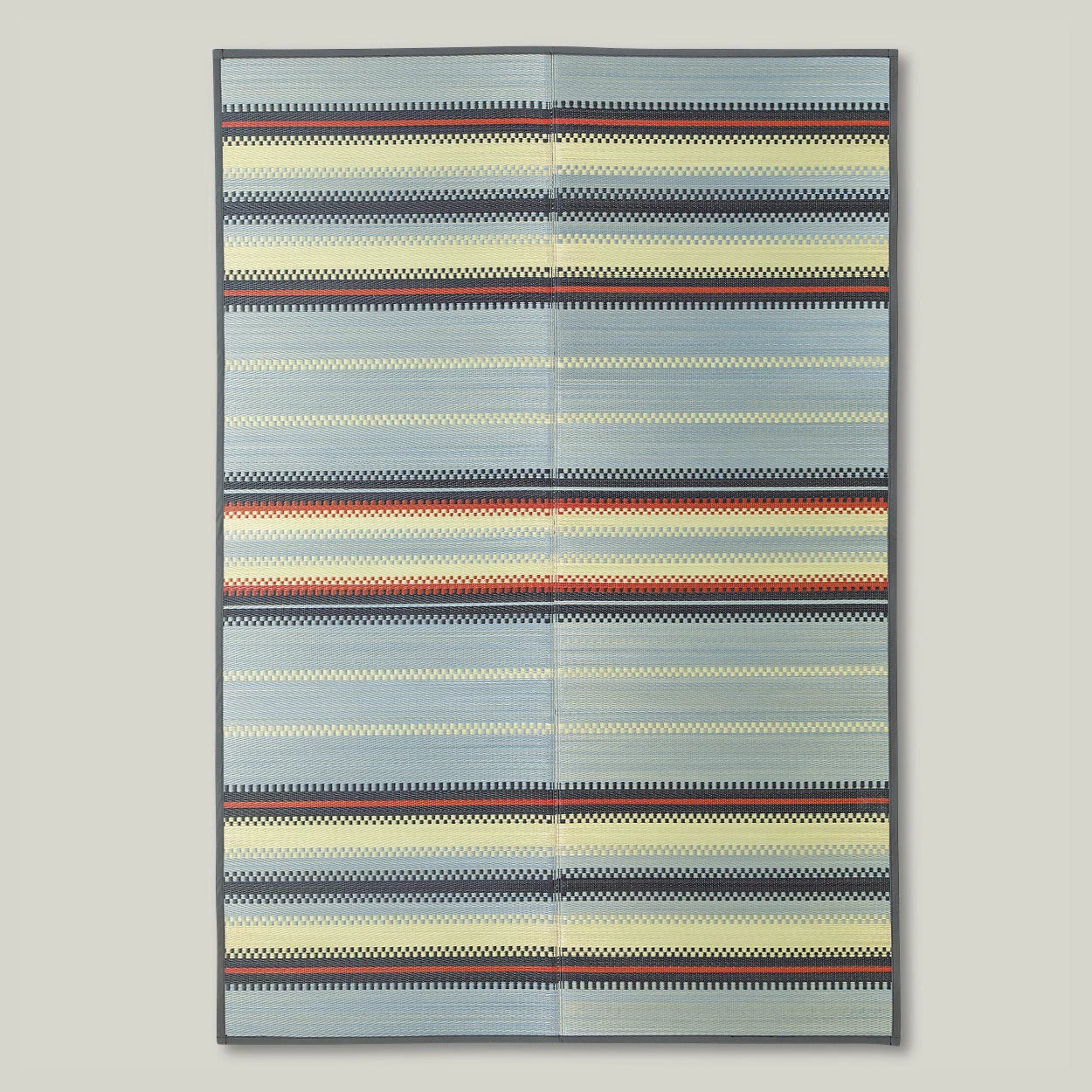 BASSHU IGUSA WOVEN RUG - BORDER BLUE - Image 2