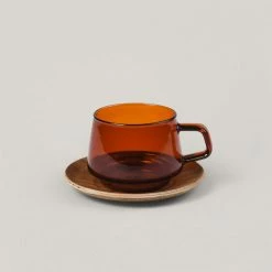 KINTO SEPIA CUP & SAUCER 270ML