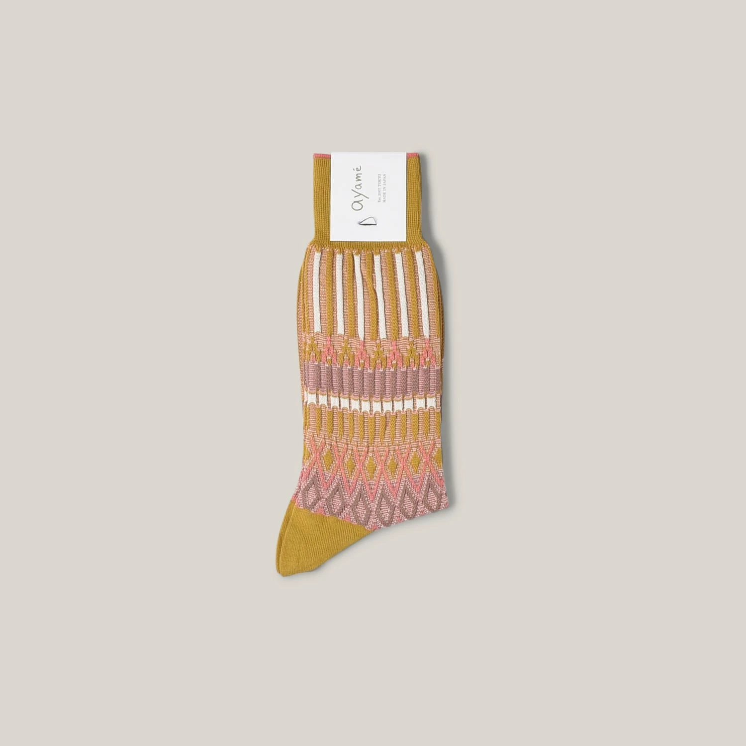 AYAME BASKET LUNCH SOCKS AW2022 - YELLOW - Image 2