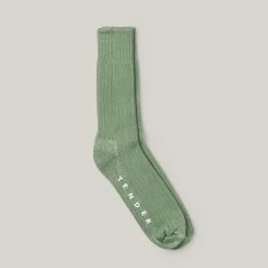 TENDER RIB COTTON SOCKS - COCHINEAL DYED