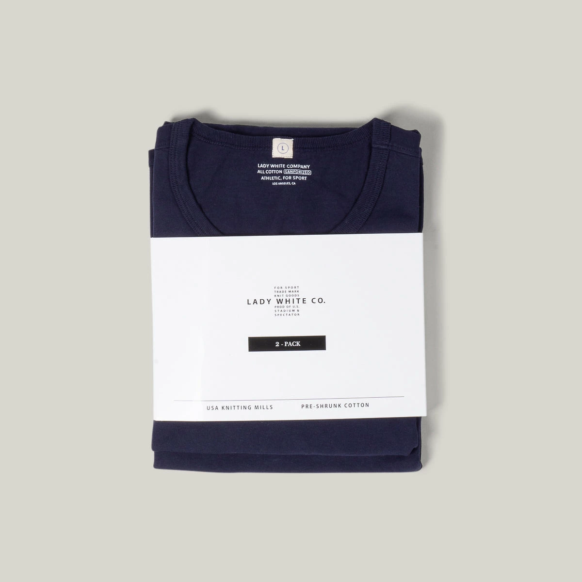 LADY WHITE CO. TEE 2 PACK - NAVY