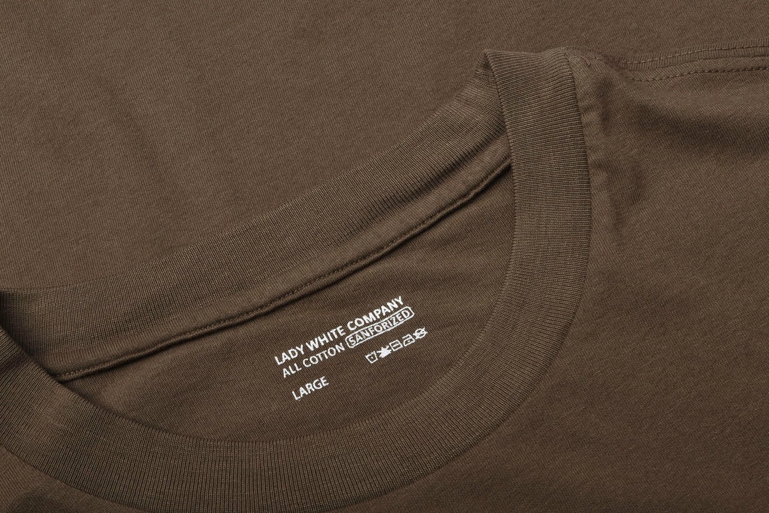 LADY WHITE CO. ATHENS T-SHIRT - DARK TAUPE - Image 2