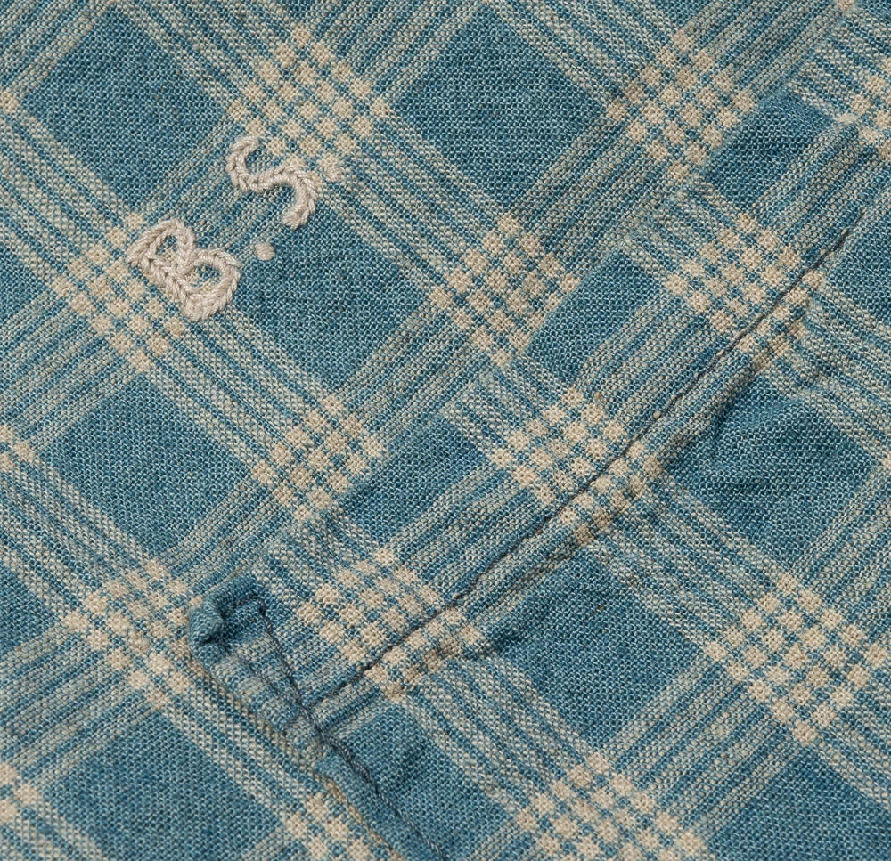BASSHU APRON - INDIGO CHECK - Image 3