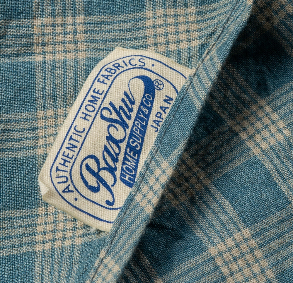 BASSHU APRON - INDIGO CHECK - Image 5