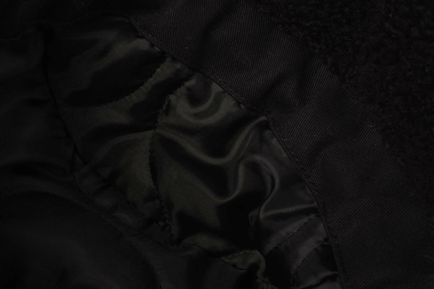 USED H.W. DOG & CO. FLIGHT CAP - BLACK/ GREY - Image 3