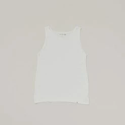 MERZ B. SCHWANEN 1920's BOYFRIEND TANK - WHITE
