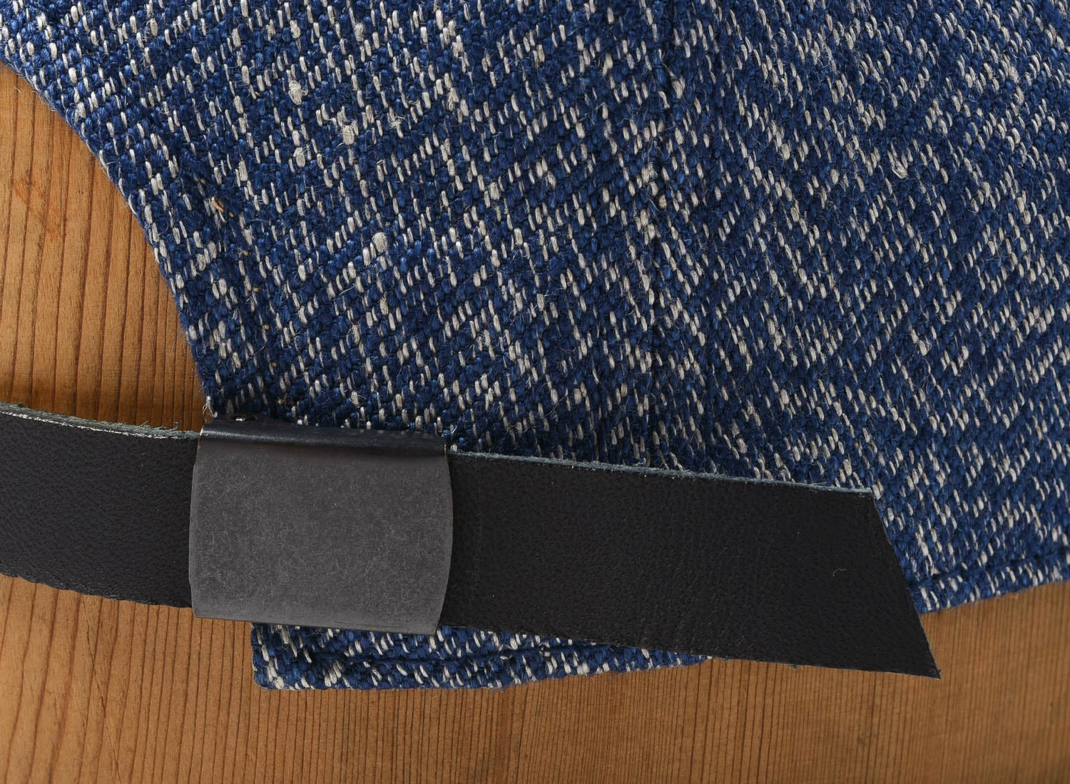 POTEN LINEN DYED CAP - BLUE - Image 4