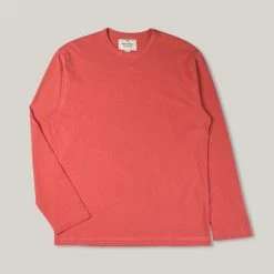 NIGEL CABOURN J-4 ARROW L/S TEE - VINTAGE RED