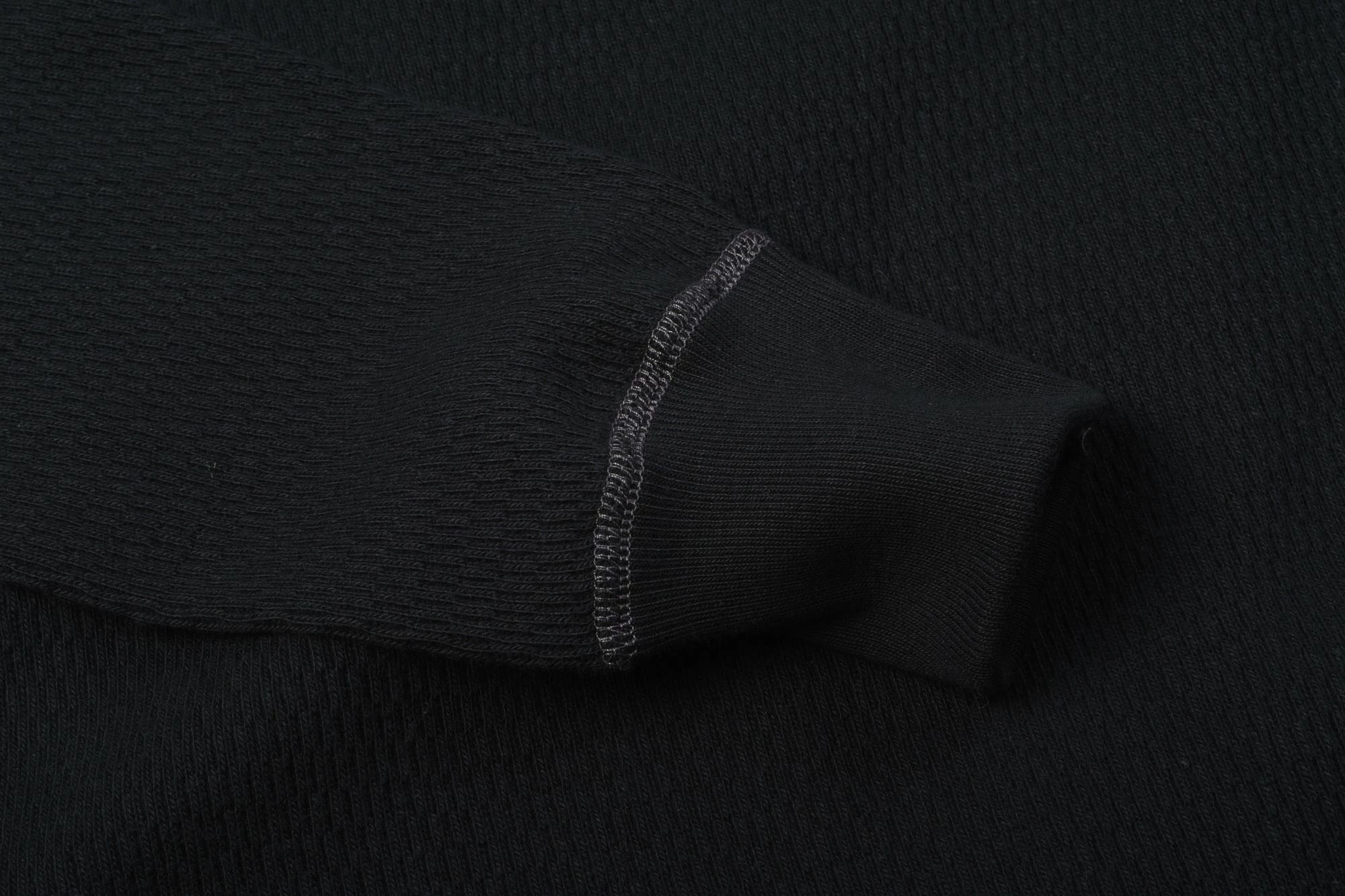 BUZZ RICKSON WAFFLE KNIT THERMAL - BLACK - Image 3