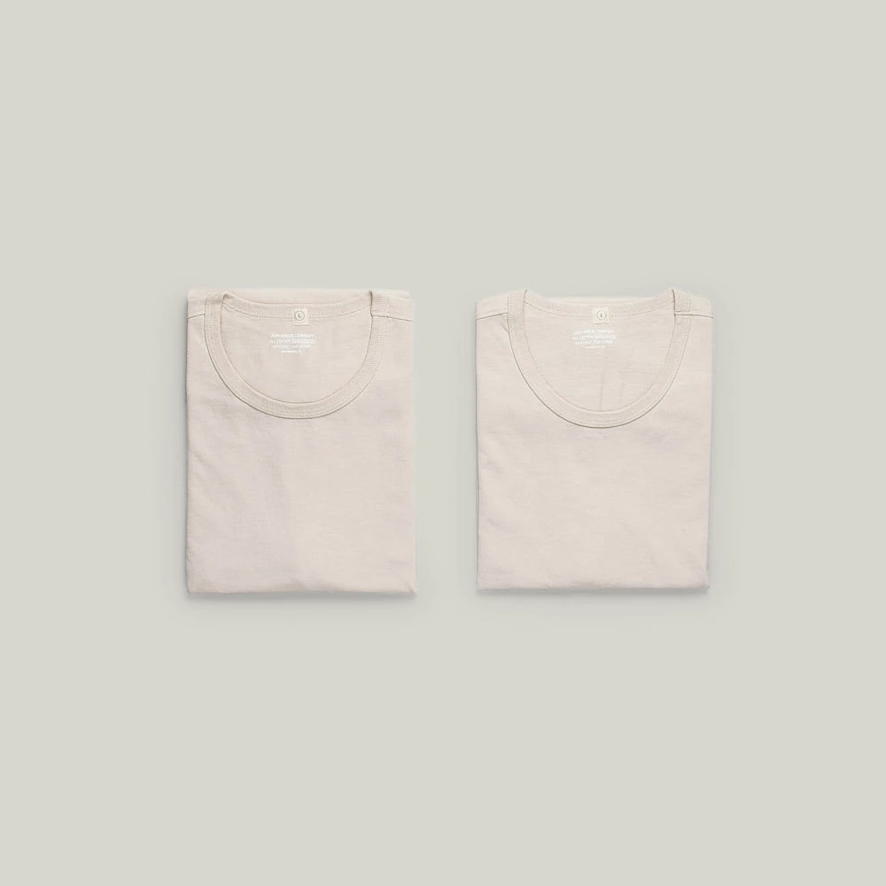LADY WHITE CO. TEE 2 PACK - NATURAL - Image 2