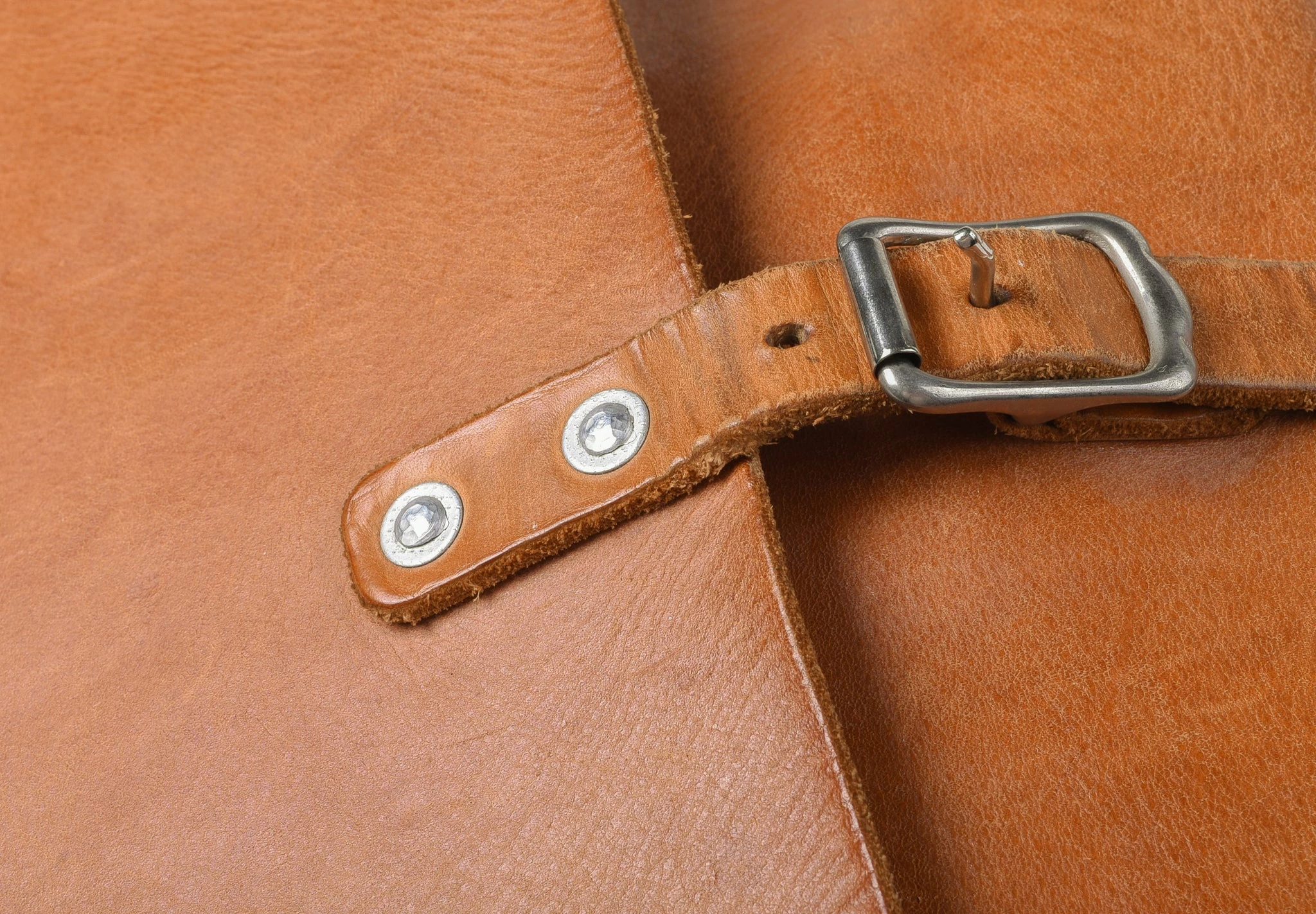 USED BEE LINE LEATHER GOODS SATCHEL - NATURAL - Image 3