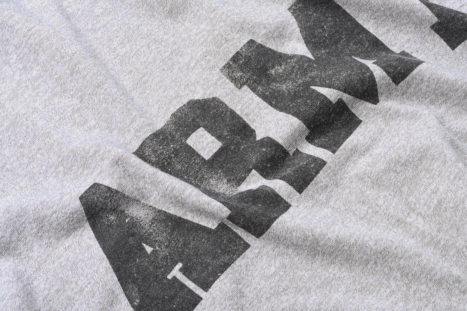 USED VINTAGE ARMY TEE - GREY - Image 2