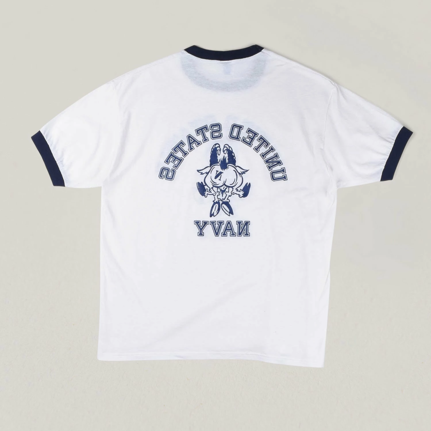 USED VINTAGE US NAVY TEE - WHITE - Image 2